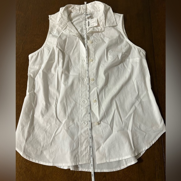 J Crew Sleeveless cotton poplin shirt - Picture 7 of 8